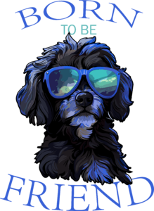 Born to be friend - Blue dog